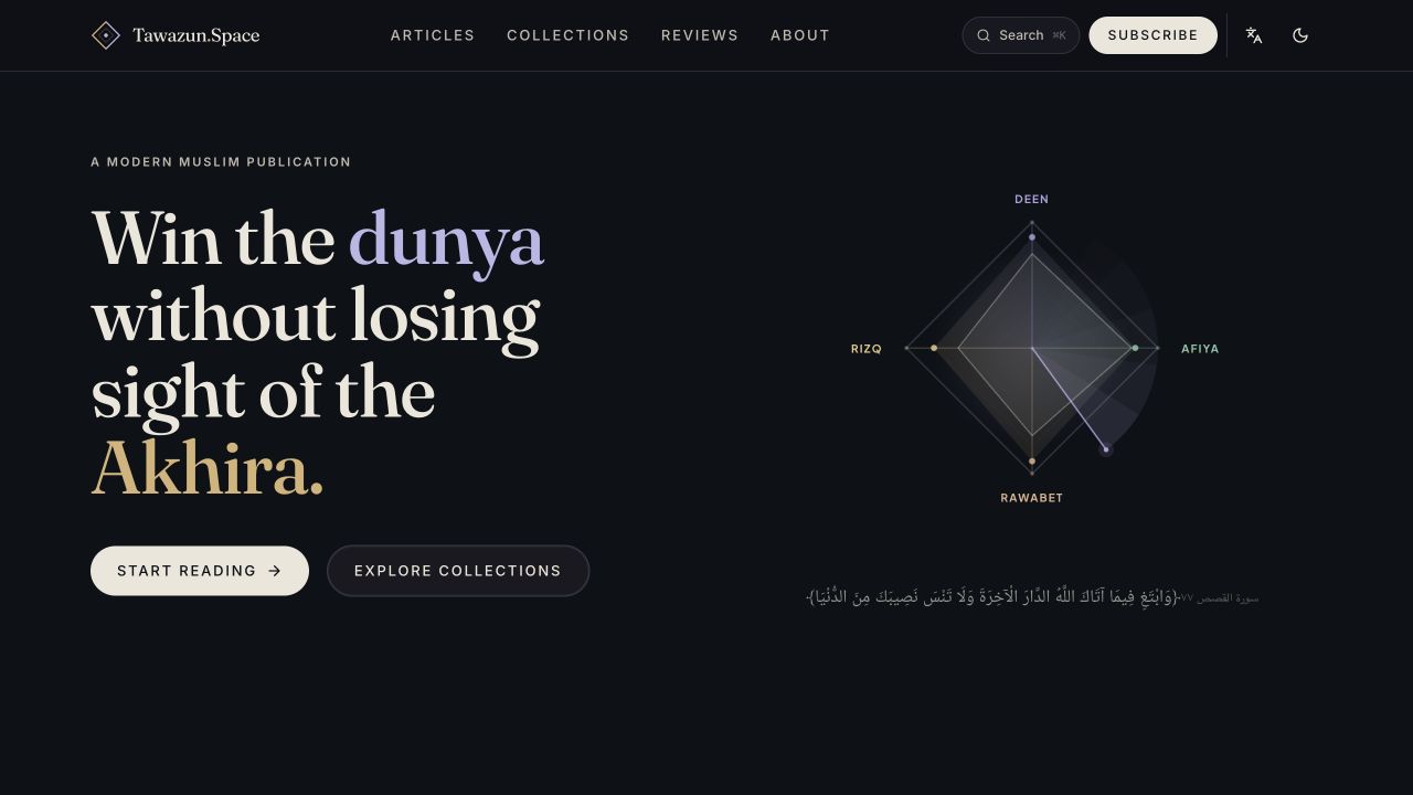 Tawazun.space preview