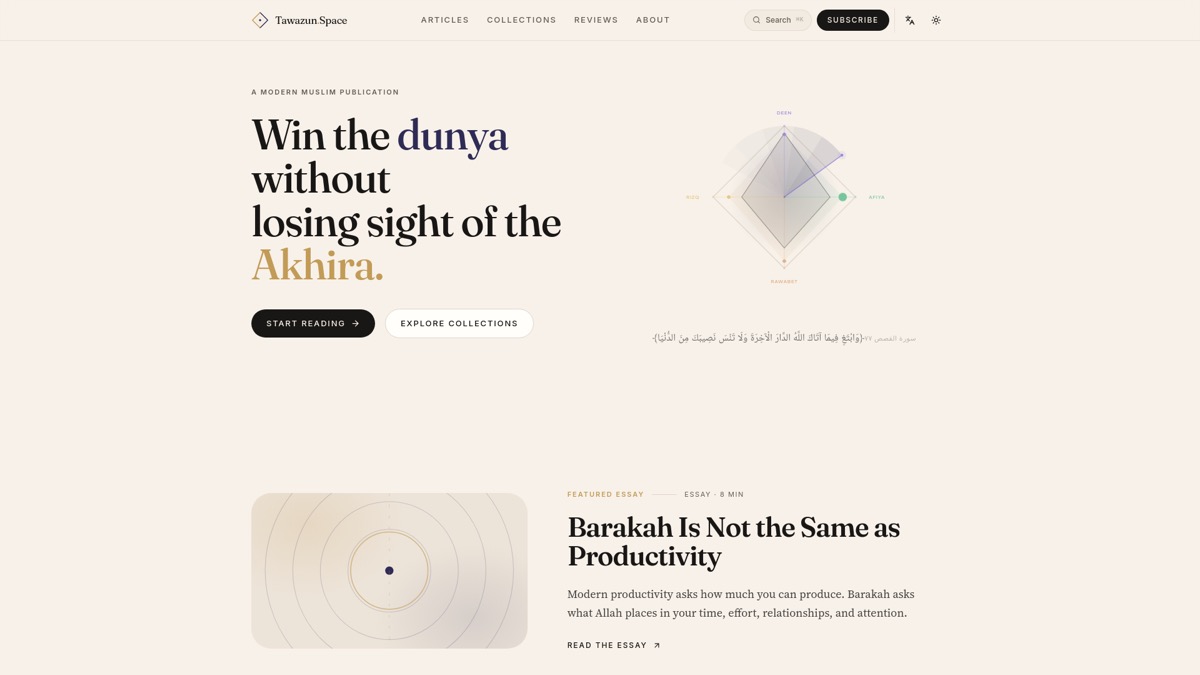 Tawazun.space preview